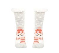 Generisch Christmas Christmas Socks Women's Floor Socks Snow Socks Thick Velvet Sleeping Socks Carpet Socks in Winter, gray, One Size