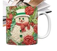Generisch Christmas Coffee Mug, Christmas Ceramic Travel Mug - Coffee Ceramic Mugs Christmas Mug | Christmas Coffee Ceramic Mug for Wine, Soup, Juice, Beer, Water