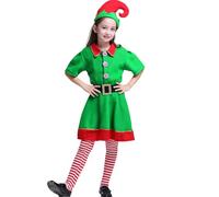 Generisch Christmas Costume - 35.43-70.87 Inch Flannel Outfit | Festive Holiday Costume Set in Green and Red | Costume - Christmas Party, Cosplay and Family Party