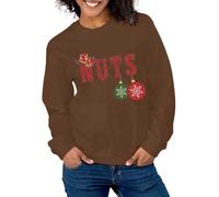 Generisch Christmas Couples Matching Sweatshirt / I Have Everything I Want for Christmas Shirt/Man Woman Christmas Jumper Tree Fox, brown, M