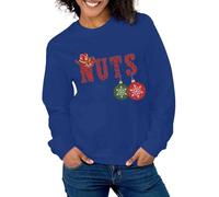Generisch Christmas Couples Matching Sweatshirt / I Have Everything I Want for Christmas Shirt/Man Woman Christmas Jumper Tree Fox, blue, S