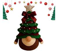 Generisch Christmas Crochet Kit - Handmade Crocheted Christmas Tree Gnome Yarn Accessories Kit | Learn DIY at Home for Adults Teens Kids Women Girls Holidays Halloween