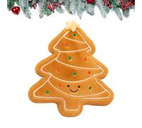 Generisch Christmas Cushion for the Couch, Plush Christmas Tree Cushion, Decorative Sofa Cushion, for Interior Designers, Bedroom, Office, Study, Bed, Bedside, Windowsill, Winter Season