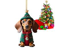 Generisch Christmas Decoration - Acrylic 8 cm, Dog Christmas Tree Ornament | Interesting Personality, Birthday, Theme Party, Christmas Dog Ornaments, Tree Decoration