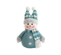 Generisch Christmas Decoration Doll, Knitted Fabric, Snowman Doll, Cute Fabric Decoration for Table Window Display (A, 25 x 16 cm)