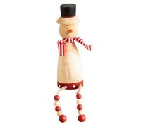 Generisch Christmas Figurine - Antique Country House Style Festive Figure, Wooden Signs Table Decoration for Sideboard, Living Room, Desk