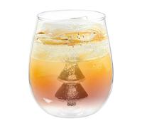 Generisch Christmas Glassware - Tree Shaped Glitter Tumbler Without | Tilt Proof Table Centerpiece for Holiday Home Office Bar Restaurant Living Room Bedroom Dining Room Party Wedding Tea Mil
