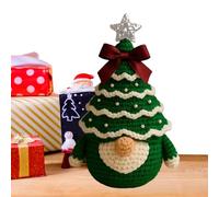 Generisch Christmas Gnome Decorations - Wool Crochet Doll, Handmade, Faceless, 15 x 8 x 6 cm, Mantle, Multi-Level Tray, Desk, Table Decoration, Festive Holiday Meeting