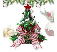 Generisch Christmas Hat Headband - Multifunctional Decorations with Bow Christmas Style Hat for Bedroom Desk Winter Bedside Table Hallway School Office Holiday Birthday Party