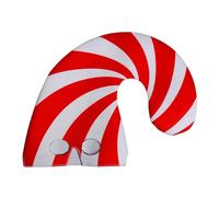 Generisch Christmas Hats, Funny Candy Cane Headpiece, Candy Cane Hat with Striped Design for Face Covering, Christmas Season, Winter Costume and Cosplay
