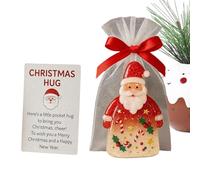 Generisch Christmas Hug Pendant | Santa Claus Charm Party Keepsake - Heartwarming Cards with Bags - For Women Girls Children Adults Family Friends Work Colleagues Teachers