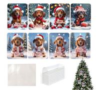 Generisch Christmas Money Holder, Christmas Money Holder, Pack of 8 Dog Money Card Money Holders, Funny Holiday Ornaments with Envelopes, Cash Christmas Tags for Doors and Christmas Trees, b, see