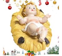 Generisch Christmas Nativity Figures, Jesus Figure, Tiny Child Jesus in the Nativity Figure, Collectable Holy Child Ornament, Small for Christmas, Holidays