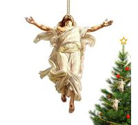 Generisch Christmas Nativity Scene - 2D Acrylic Flat Birth Jesus Religious Decor - Jchristian Vintage Birth of Jesus for Car Rearview Mirror Wall Window Bedroom Living Room