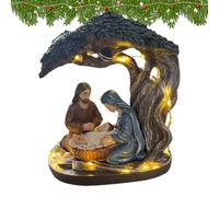 Generisch Christmas Nativity Scene, Jesus Home Decor Illuminated Nativity Set, Christmas Decoration, for Indoor, Desk, Table, Fireplace, Bedroom, Living Room, Office, Farmhouse, Holiday Par