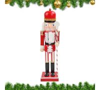Generisch Christmas Nutcracker, 38 cm Wooden Collectible Figure, Soldier Nutcracker Figure, Christmas Decoration for Cupboard, Dining Table, Kitchen, Living Room, Party Decoration