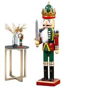 Generisch Christmas Nutcracker - Christmas Nation Nutcracker Soldier | Traditional Nutcracker for Windowsill Fireplace Dining Table