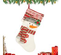 Generisch Christmas Socks, 47 cm Cute Socks with 3D Pattern, Reusable Christmas Bags, for Adults, Sweets, Fireplace, Mantle and Tree Decoration, b, Siehe Beschreibung