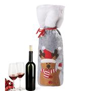 Generisch Christmas Wine for Wine Bottles, Cute Drawstring for Holiday Decoration, Holiday Wine Bottles - For Wedding, Travel, Party, New Year, Family Reunion, Elk, see description, See description