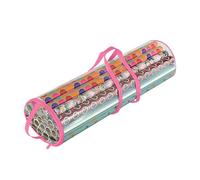 Generisch Christmas Wrapping Paper Storage - Roll , Transparent Boxes with Handles for Parties, Family Events Decoration, Living Room, Closet, Storage Room, Home, Pink, Siehe Beschreibung