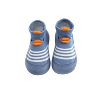 Generisch Chucks Winter Shoes Baby Boys Girls Non-Slip Flat Socks Shoes Lightweight Comfortable Cute Cartoon Duck Pattern Shoes Super, blue, 11.5 UK Child