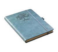 Generisch Classic Bullet Notebook - Vintage Style | Premium Heavyweight Sheets with Lay Flat Binding Faux Leather Cover with Productivity Record Keeper for Students Professionals Travel Work