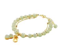 Generisch Cleaner for jewellery, jade antique bracelet, light, luxury imitation, natural pearls, happy transition bracelet for female charm jewellery, Bohemian bracelet for, one size, Hetian, No