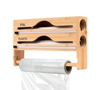 Generisch Cling Film Dispenser - Foil Dispenser with Cutter - Wall Mounted Cutting Box Kitchen Organiser for Cupboard Storage Cabinet Fridge Storage