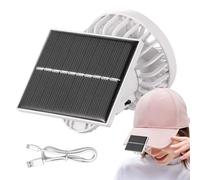 Generisch Clip Fan, Rechargeable with Solar Energy & Portable Clamp Fan, Compact Personal Cooling Device with Solar Energy for Travel, Men and Women