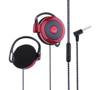 Generisch Clip In-Ear Headphones - Portable Hook On Ear Headphones | 3.5 mm Ear Hook Stereo Earplugs, MP4 and Earplugs with Ear Hooks for Training, Jogging, Hiking, Climbing, Camping