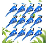 Generisch Clip Over Artificial Birds, Small Birds for Set of 12 Artificial Feathered with Clip - Spring Tree Birdhouse, Simulated Animals for Home Garden Outdoor