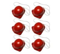 Generisch Clown Nose Red | Clown Nose Elastic Strap | 5 x 5 cm Circus Nose Costume | Soft Squeaky, Carnival Halloween Christmas Cosplay, Children Adults Unisex, Professional Circus Nose
