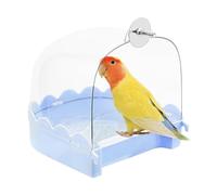 Generisch Cockatiel Bird Bath Transparent Easy Bathtub for Small Birds Multifunctional Pet Cage Accessories Bathing, Care of Lovebirds, Parakeets, Finches and Other Companions at Home