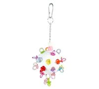Generisch Cockatiel Toy Hanging Toy Cage Colourful Wooden Blocks Bird with Bells and Rope for Cockatoo Attachment, Parakeets, Conures, Small Birds for Climbing, Swinging & Peck