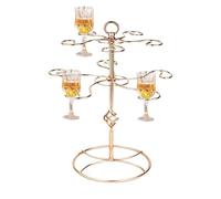 Generisch Cocktail Display Stand for Drinks, 2 Levels, 10 Holders, Drink Display, Champagne Tower Stand, for Home, Kitchen, Wedding, Restaurant, Party, Bar