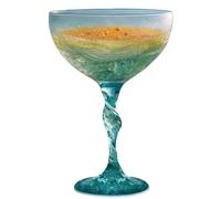 Generisch Cocktail glasses - glassware with sea wave pattern, glasses for drinking champagne, for use in the home at family celebrations in the dining room at banquets as well as women and