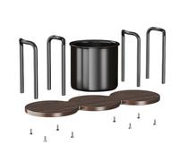Generisch Coffee Cup 3 Chambers Wooden Station | Coffee Cup and Lid Holder for Drinks Tea Ice Cream Sundae Home Cafe Desk Couch and Cabinet