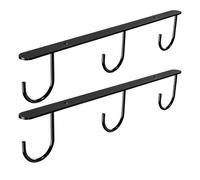 Generisch Coffee Cup Holder Under the Shelf, Pack of 2 Screw Mounting, Space-saving Safe, Coffee Cup Holder as Kitchen Utensils, for Bathroom, Kitchen, Cupboard, Entrance, Studio