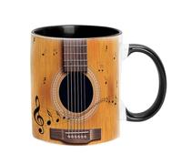 Generisch Coffee Cups with Music Motifs - Novelty Ceramic Drink, Modern Cup Collection | Acoustic Jazz Holder, Caffè Latte Pot Crock Design, Brewware Flask Tumbler, Mug Organiser for Kitchen Counter