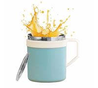 Generisch Coffee Mugs, Double-Walled Stainless Steel Drinking Bottle, Coffee Travel Mug with Lid, for Office, Home, Kitchen and Bar, for Women and Men, as a Birthday Gift