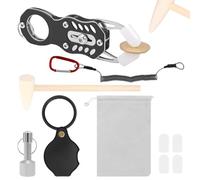 Generisch Coin Checker for the Bag - Set with Glass and Pliers for Portable Examinations | Tool for Checking the Size of - for Adults, Lovers, Family, Friends and