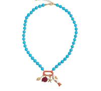 Generisch Collana Con Ciondolo A Forma Di Pesce, Collana Boho Da Spiaggia, Siehe Beschreibung, Zinc alloy and acrylic, No Gemstone