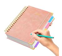 Generisch College Ruled Notebook, Squared Journal DIN A5 with Removable Divider, 300 Pages Planner for Teachers, Students, Notes, School, Study Lessons - Meetings Learning