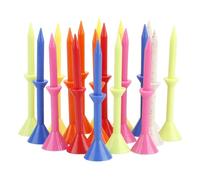 Generisch Coloured Golf Tees, Golf Tees for Men, Golf Tees, Pack of 50, Wine Glass-shaped Golf Accessories with Support Layer 3.26 Inch for Beginners and Professionals, Exercise Mat