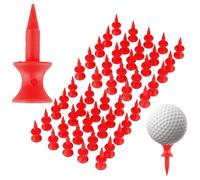 Generisch Coloured Golf Tees, Golf Tees Short - Portable Golf Tee Double Layer | 50/100 Pieces Reusable Golf Accessories and Equipment for Golf Courses