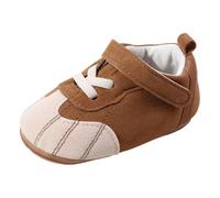 Generisch Colourful Baby Shoes with Rubber Sole for 0-18 Months - Lightweight, Comfortable and Flexible Shoes for First Steps, Ideal for Baby Feet, Non-Slip, Perfect for Spring and Summer, A1 coffee
