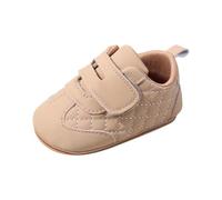 Generisch Colourful Baby Shoes with Rubber Sole for 0-18 Months - Lightweight, Comfortable and Flexible Shoes for First Steps, Ideal for Baby Feet, Non-Slip, Perfect for Spring and Summer, A7 Khaki