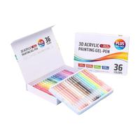 Generisch Colourful Gel Pens - Acrylic Writing Set for Crafting | Retractable 1.0 mm Point with Bright Ink, Paper Drawing Tools, Journaling School Office Accessory, Creative Notebook Supplies for Home