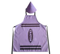 Generisch Colouring Pencil Costume Set for Adults with Apron Pointed Hat as Fun Party Outfit (D, 74 x 64 x 0.5 cm)
