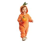 Generisch Combinaison citrouille d'Halloween Pour Filles, Adorable Combinaison Orange, déguisement, Combinaison Festive sur le thème d'Halloween Pour Enfants, légère respirante (Orange, 12-18 Months)